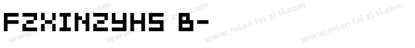 FZXINZYHS B字体转换